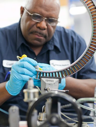 Assembling T56 Compressor Vane Assemblies